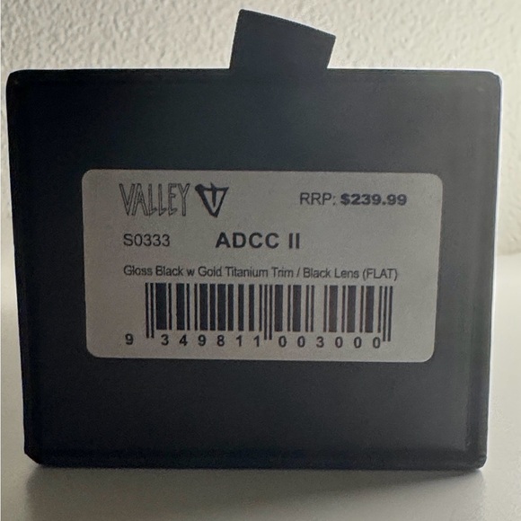 Valley Eyewear ADCC II black w gold titanium trim - Picture 3 of 6